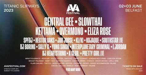 Ava 2023 Headliners And First Names Revealed Ava Festival