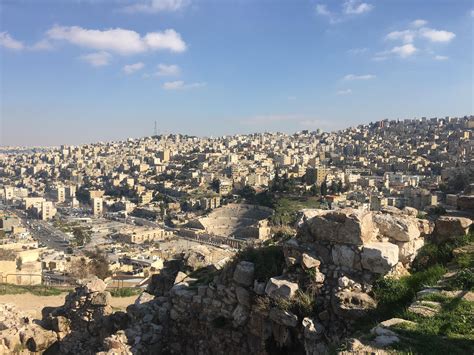 Amman .. Jordan .. the roman theater.. from the Citadel : pics