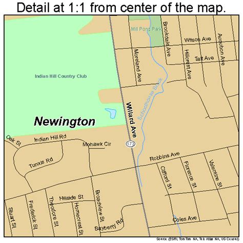 Newington Connecticut Street Map 0952210