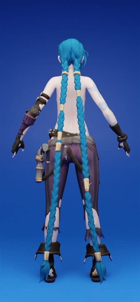 Jinx Arcane Nude D Model Rigged CGTrader