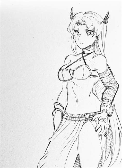 Athena design sketch (My interpretation) : r/DanMachi