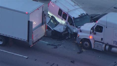 Pursuit Ends In Wrong Way Multi Vehicle Crash On 405 Freeway In Brentwood