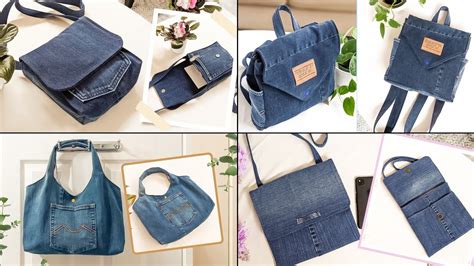 4 DIY Simple Denim Bags Out Of Old Jeans Compilation Fast Speed