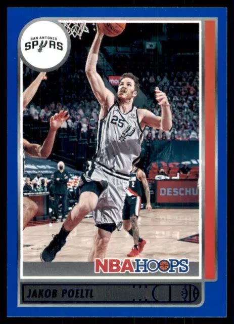 2021 22 CERCEAUX BLEU Jakob Poeltl San Antonio éperons 44 EUR 1 43