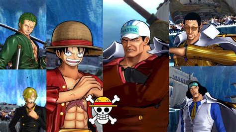 One Piece Burning Blood Chap Us De Palha Vs Almirantes Da Marinha