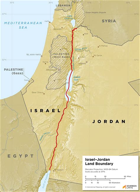 Map Of Disputed Territory In Israel