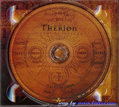 Gothic Kabbalah By Therion Cd With Lbatini Ref1275051131