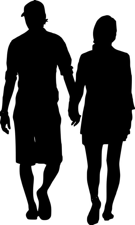 Download Silhouette Couple Walking Royalty Free Vector Graphic Pixabay