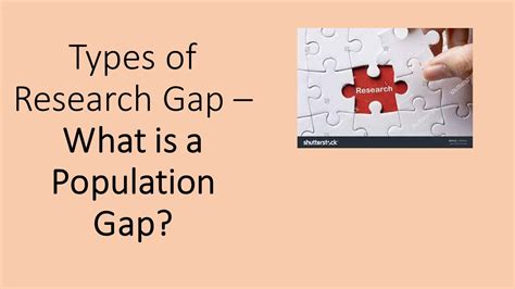 Types Of Research Gaps What Is A Population Gap YouTube