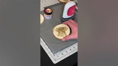 Torch Paste Wood Burning Paste Before And After Using My Cricut Easy Mini Heat Press Youtube