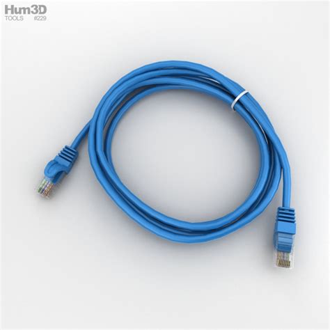 Ethernet Cable 3d Model Electronics On Hum3d