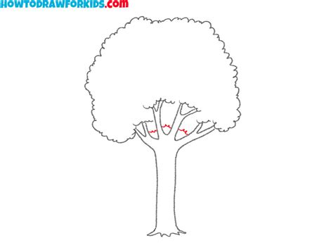 How To Draw A Tree Step By Step Easy Drawing Tutorial For Kids