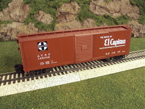 Mth S Gauge Santa Fe Steel Rebuilt Box Car 35 74012