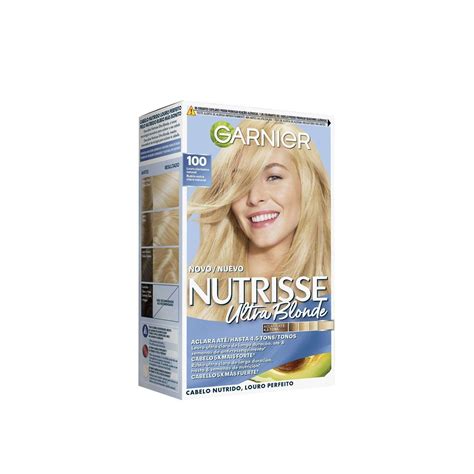 Garnier Nutrisse Ultra Blonde Permanent Hair Dye 100 Natural Extra Light Blonde México