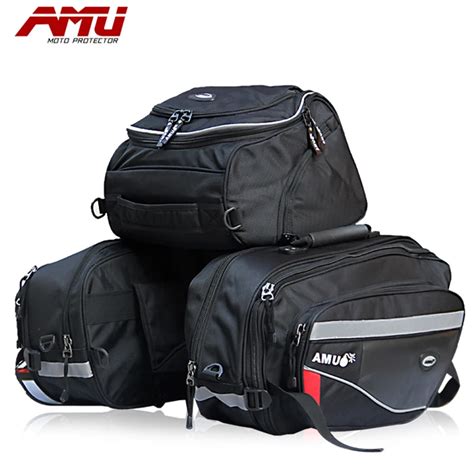 Brand Amu Motorcycle Saddle Bags Motorbike Rear Edging Bag Motocross