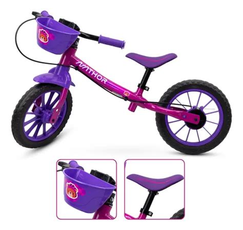 Bicicleta Sem Pedal 3 Anos - Bicicleta Balance Aro 12 Sem Pedal Equilíbrio Menina 3 Anos | Frete grátis