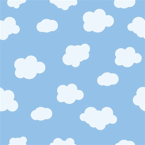 Seamless Pattern Baby Background With Clouds 2632610 Vector Art At Vecteezy