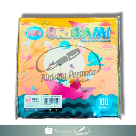 Jual Kertas Lipat Origami Merk SIDU 16 X 16 Murah Shopee Indonesia