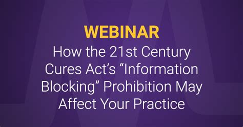 Webinar How The 21st Century Cures Act May Affect Your Practice Modernizing Medicine