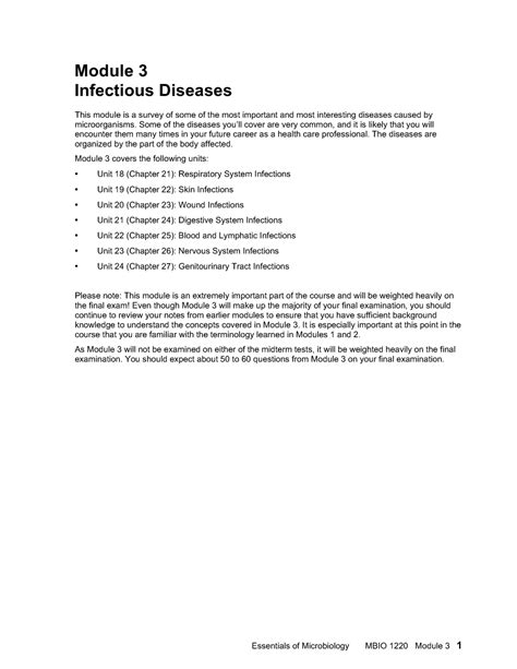 Module Essentials Of Microbiology Mbio Module Module