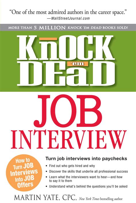 Knock 'em Dead Job Interview | Book by Martin Yate | Official Publisher Page | Simon & Schuster