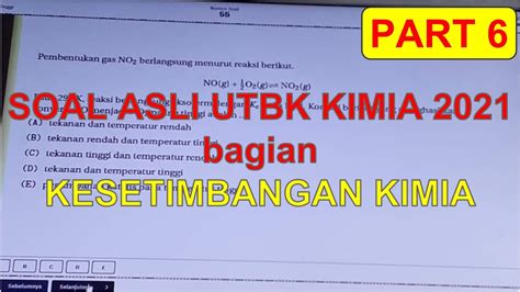 Pembahasan Soal Asli Utbk Kimia Kesetimbangan Youtube