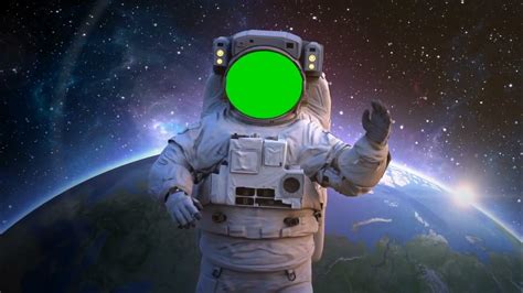 Free Astronaut In Outer Space 3d Animation Green Screen Free To Use