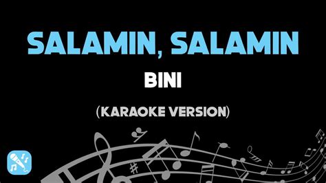 Salamin Salamin Bini Karaoke Version Hd Youtube