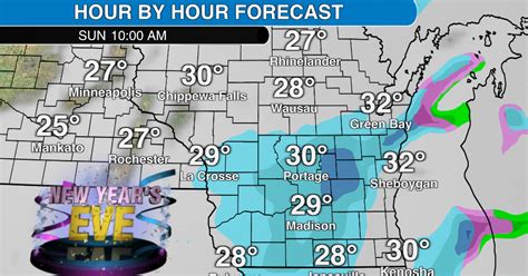 Forecast: Snow in Wisconsin for New Year's weekend