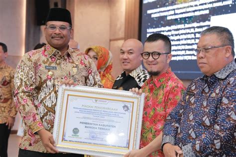 Pemkab Bateng Raih Penghargaan Ombudsman Ri Kategori Zona Hijau