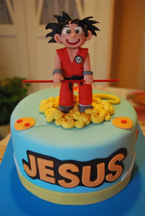 Tarta Dragon Ball Con Goku Como Protagonista Tarta Dragon Ball