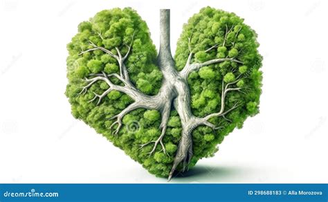 Natures Heartbeat A Tree Shaped Heart Stock Image Image Of Nature