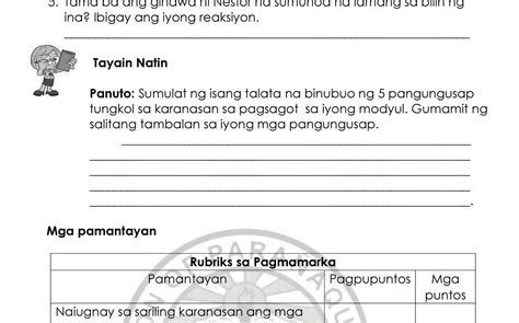 Sumulat Ng Talata Na Binubuo Ng Pangungusap Tungkol Sa Pamumuhay Ng