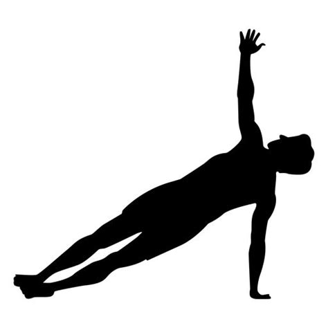 Side Plank Yoga Pose Silhouette Ad Affiliate Ad Plank