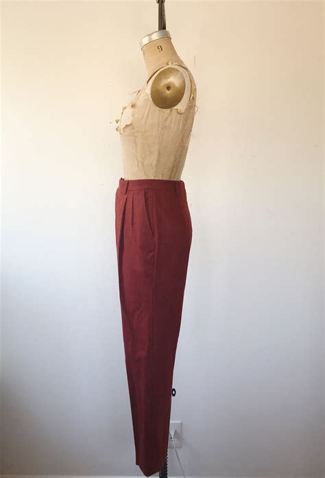 Vintage Wool Pants Vintage Dress Pants 70s Madrone Wool Trousers