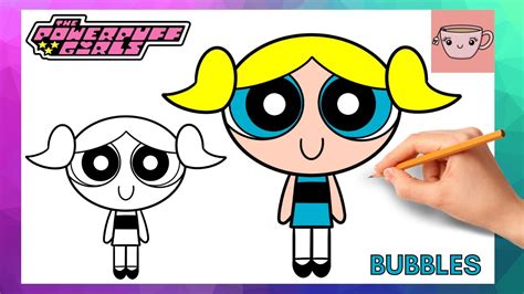 How To Draw Bubbles Powerpuff Girls Cute Easy Drawing Tutorial