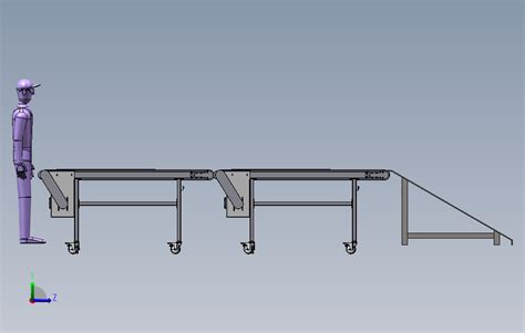 大型输送带机器sw18可编辑 Solidworks 2018 模型图纸下载 懒石网