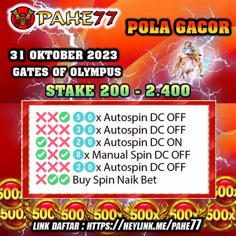 POLA GACOR 31 OKTOBER 2023 Pola Gacor Hari Ini