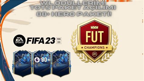 WL ÖDÜLLERİM TOTS PAKET AÇILIMI 88 HERO PAKETİ FİFA 23 PAKET