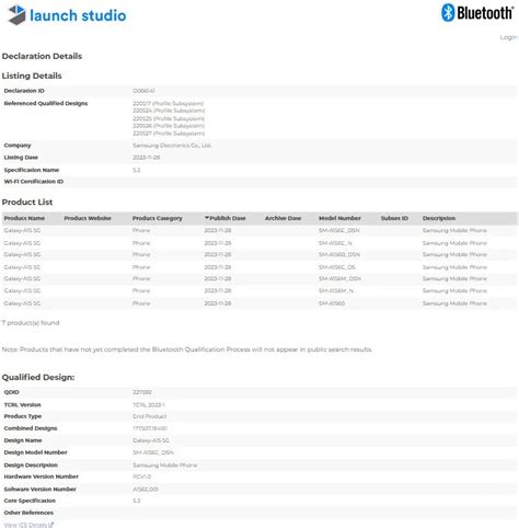 Samsung Galaxy A15 5g Picks Up Bluetooth Sig Certification Ahead Of