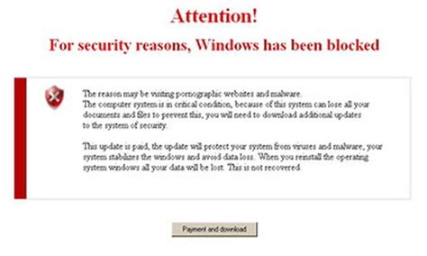 Attention For Security Reasons Windows Has Been Blocked Removal Report