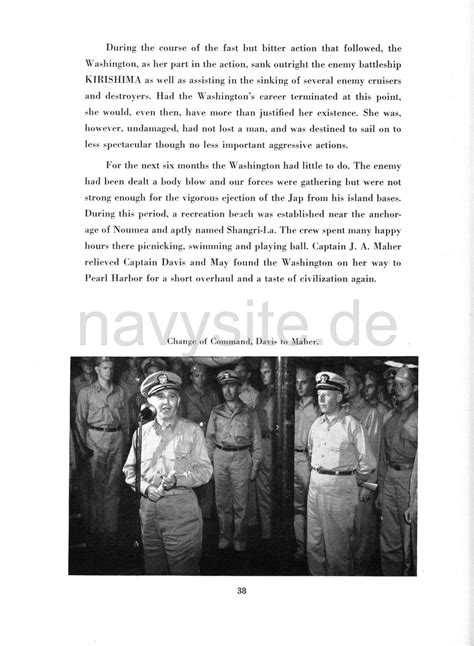 Uss Washington Bb World War Ii Cruise Book Chapter Three