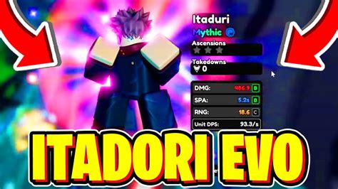 How To GET EVOLVED ITADORI EVO SHOWCASE In Anime Vangaurds Roblox