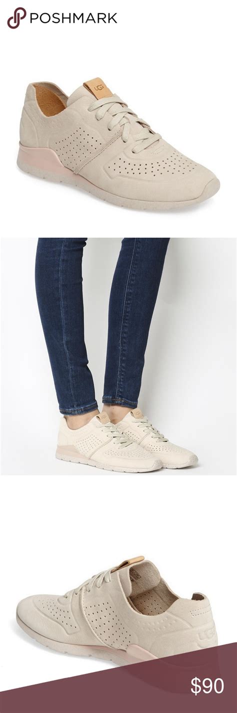 Ugg Tye Sporty Leather Round Toe Sneaker