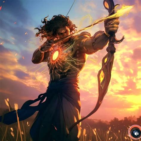 Suryaputra Karna Mahabharata Great Warrior Hindu Art God