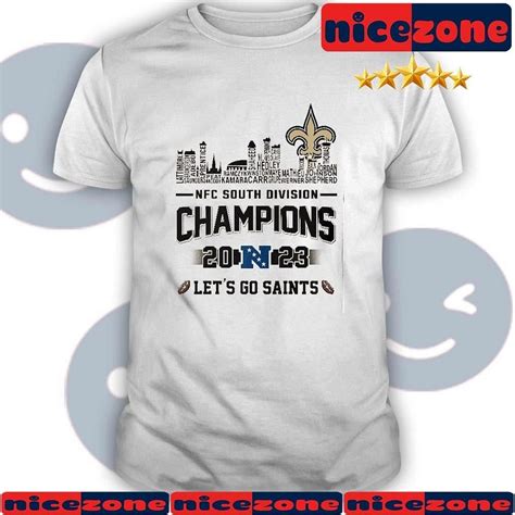 NFC South Division Champions 2023 New Orleans Saints Let’s Go Saints ...