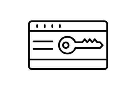 Keycard Outline Icon Afbeelding Door Maan Icons · Creative Fabrica