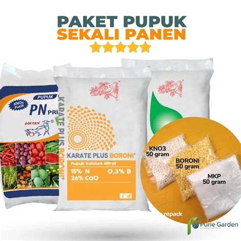 Jual KNO3 MKP BORON Paket Hemat Lengkap Sayur Buah TERLARIS Purie