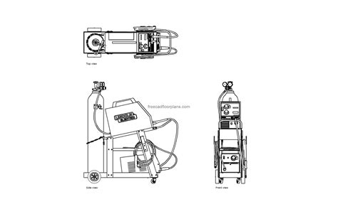 Electric Mig Welder Free Cad Drawings