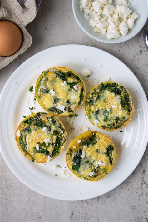 Spinach Egg Muffins With Feta Cheese Stephanie Kay Nutrition